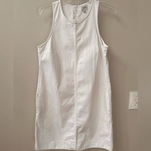J.Crew White Denim Shift Dress
